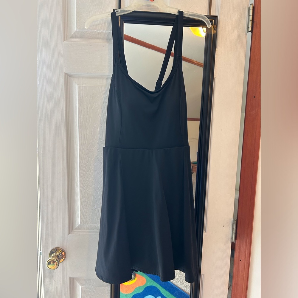 Torrid Black Athletic Dress with Built in Bra Cups